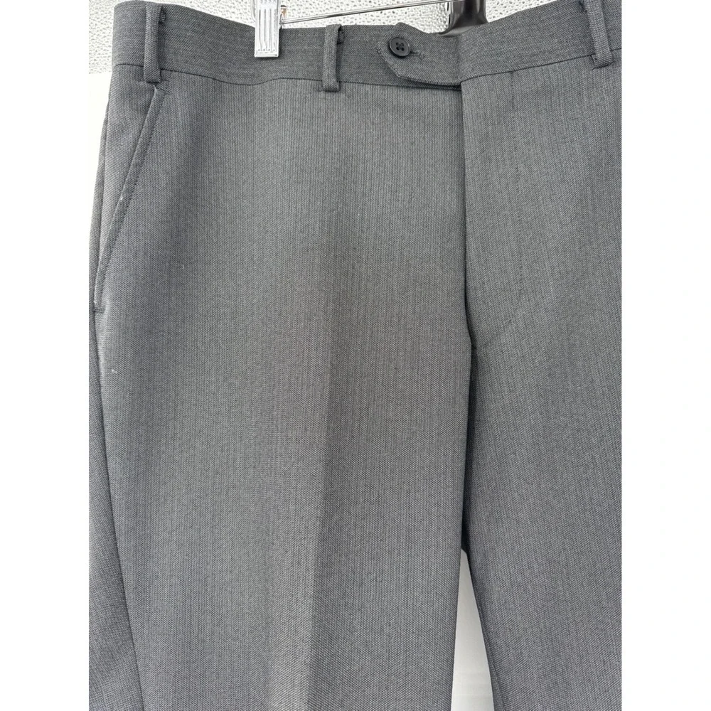 John Varvatos USA Mens‎ Dark Gray Wool Blend Dress Pants Trousers 38x32
